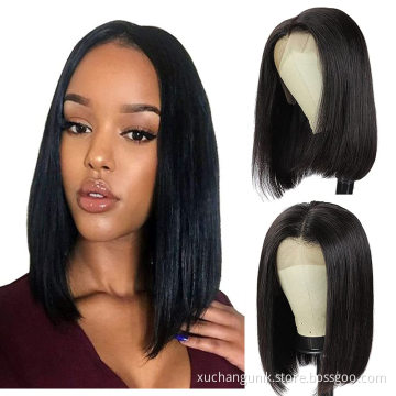Short Pixie Cut Bob Wigs Human Hair For Women,Peruvian Pre Plucked Human Hair Short Bob Wigs, Colored 13x4 Curly Lace Front Wigs